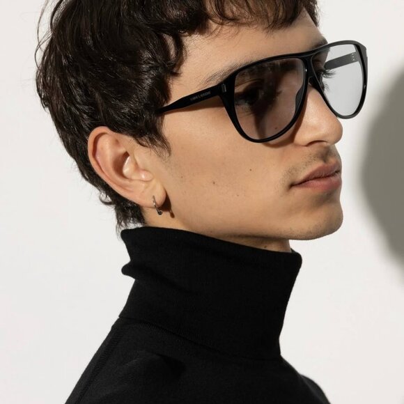 Final Price! Saint Laurent SL731 GASPAR 001 Black Blue Sunglasses - Picture 5 of 13